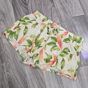Stars Above Sleepwear Women’s Pull-On Drawstring Floral Modal Shorts Size M